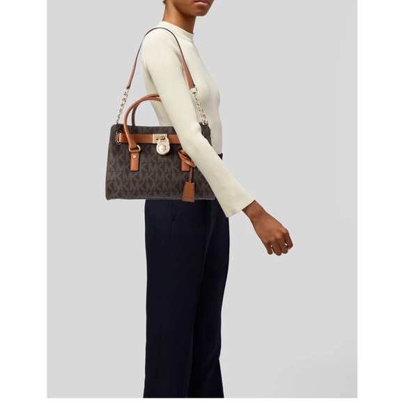 LIKE NEW Michael Kors Hamilton Satchel Bag - Picture 15 of 17